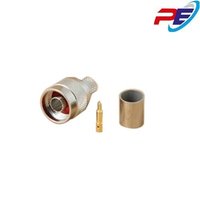 Crimp Type N Connector - Color: Silver