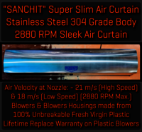 SANCHIT Super Slim Stainless Steel 304 Grade Body Air Curtain