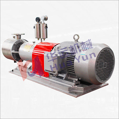 Inline three stage homogenizer and high shear mixer emulsifying pump