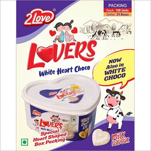 Lovers White Heart Chocolate
