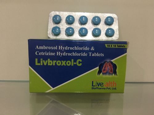 Ambroxol Hydrochloride + Cetrizine Hydrochloride Tablet