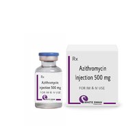 Azithromycin Injection - 500 Mg Powder Form | Antibiotic For Bacterial Infections And Typhoid Fever, Dosage As Directed By Physician, Store In Cool & Dry Place