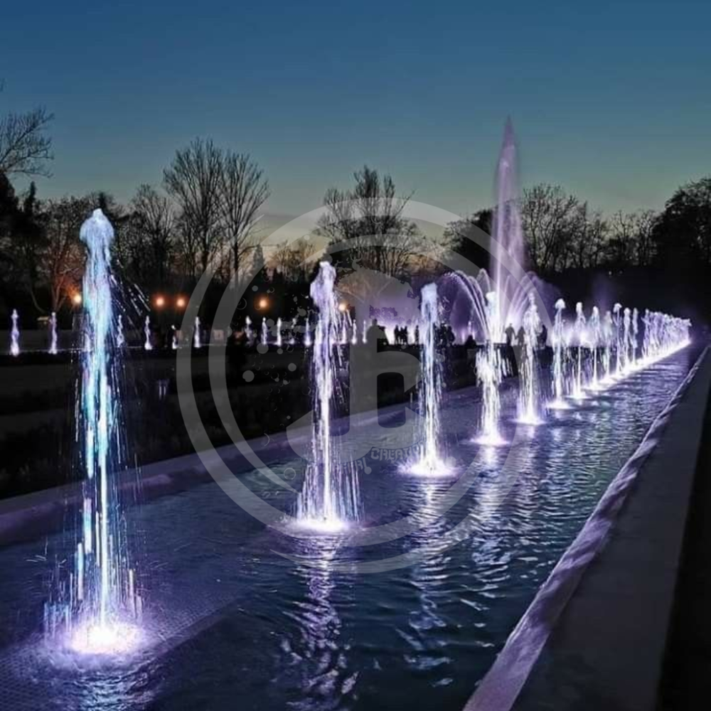 Outdoor Led Fountains - Feature: Water Jet Dancing Patterns