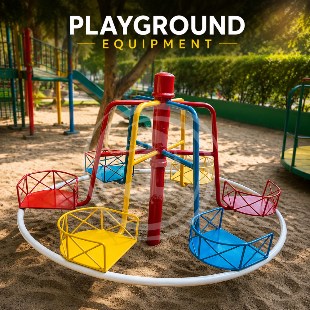 Kids Merry Go Round - Durable Plastic, Compact Design for Indoor/Outdoor Fun, Brightly Colored and Safe for Children