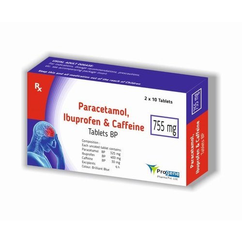 Ibuprofen Paracetamol And Caffeine Tablets Suitable For: Suitable For All