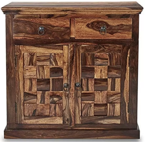 Handmade Sheesham Wood Storage Cabinet.