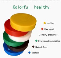 Red Green Brown Blue White Yellow Chopping Block Pp 16 Dia X 4 Ht 6 Colors