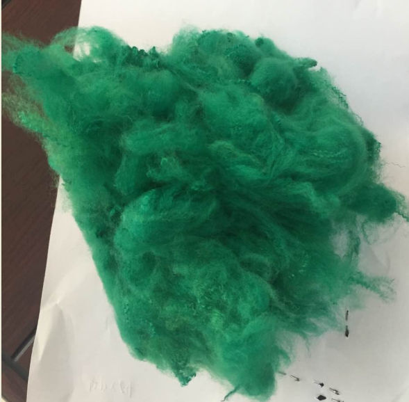 1.5d38mm Recycled Polyester Staple Fiber For Wool Spinning Yarn Spinning Nonwoven