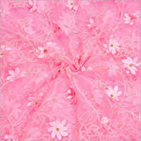 Pink Color Designer Net Fabrics