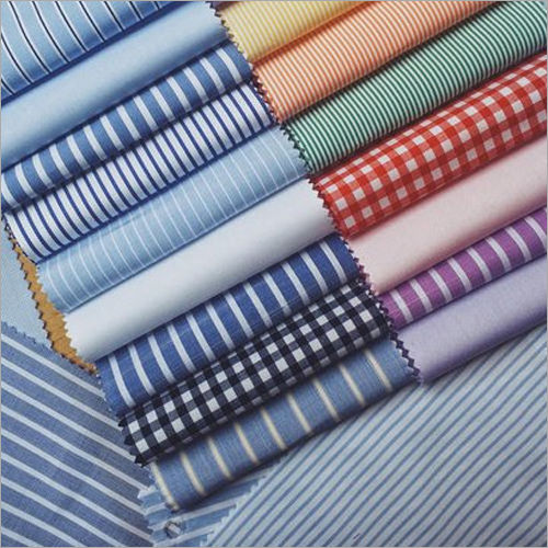 Washable Cotton Checked Shirting Fabrics