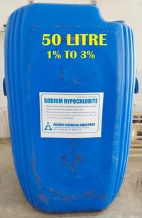 (1% To 3%) 50 Litre Sodium Hypochlorite Solution