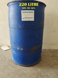 (10% To 12%) 220 Litre Sodium Hypochlorite Solution