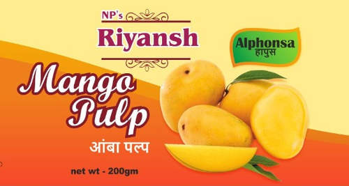Alphonso Mango Pulp - Fresh and Sweet Ideal for Juices Aam Ras Milkshakes Jams and Marmalades