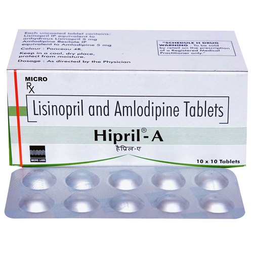 Amlodipine And Lisinopril Tablets As Directed By Physician.