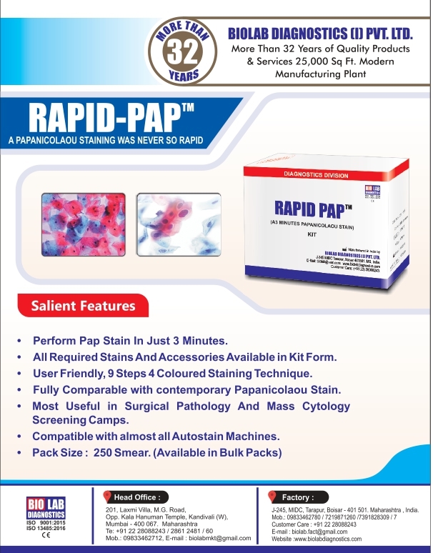 Rapid pap Cytoplasm Stain - A