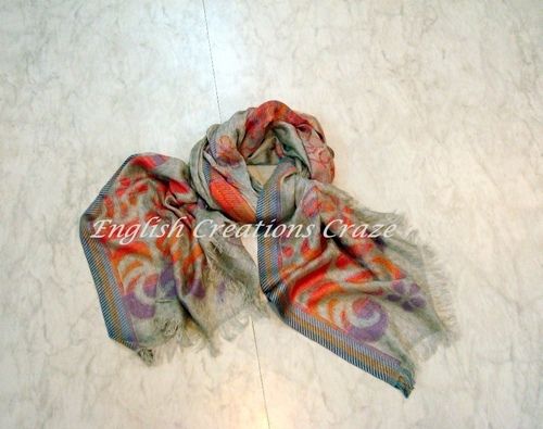 Silk Cashmere Woven Scarves 