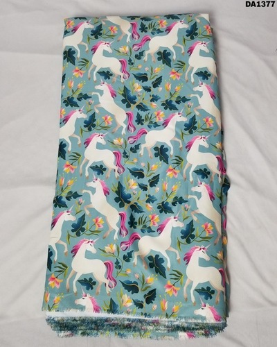 Diamond Silk Digital Print Fabric