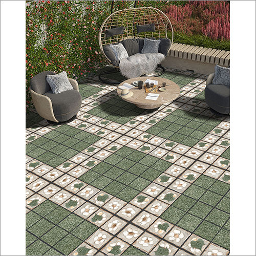 Green Army Porcelain Vitrified Parking Tiles