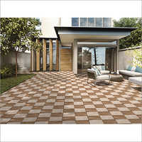 Brown Cubix Clay Vitrified Floor Tiles