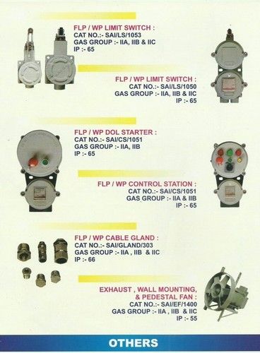 Flame Proof Limit Switch - Cable Gland - Control Station