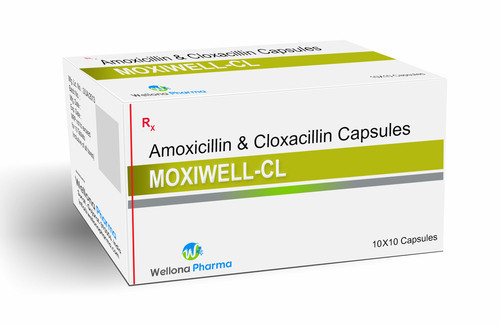 Amoxicillin And Cloxacillin Capsules As Directed By Physician.