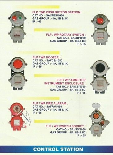 Flame Proof Push button Station - Hooter -FireAlaram