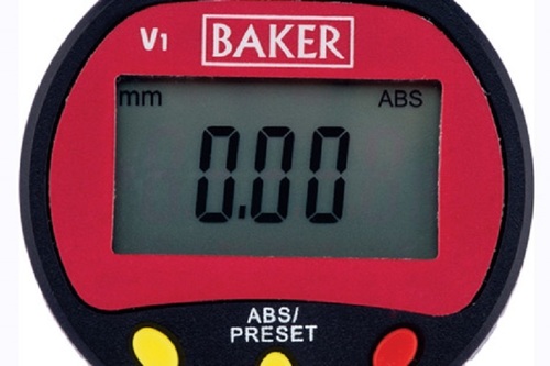 BAKER GAUGES - Plastic Digital Dial Gauge 22 Inch | 0.01mm/0.0005 Inch Resolution, Large Display, Manual/Auto Power Off, Calibration Certificate