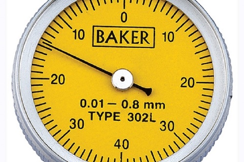 Baker Gauges 302L Lever Type Dial Gauge Model 29/38 Long Stylus Application: Yes
