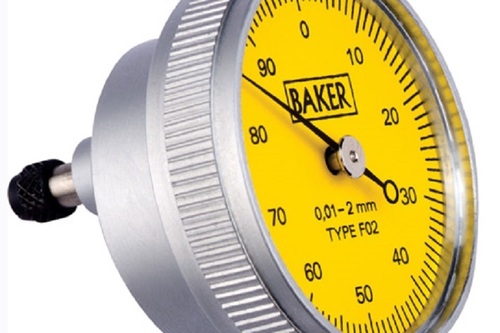 Baker Gauges F01 Back Side Plunger Dial Gauge -Model 38 Application: Yes