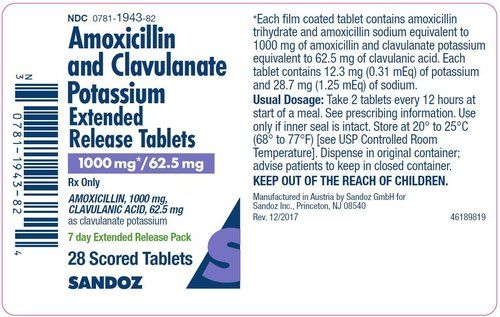 Amoxicillin and Potassium Clavulanate Tablets