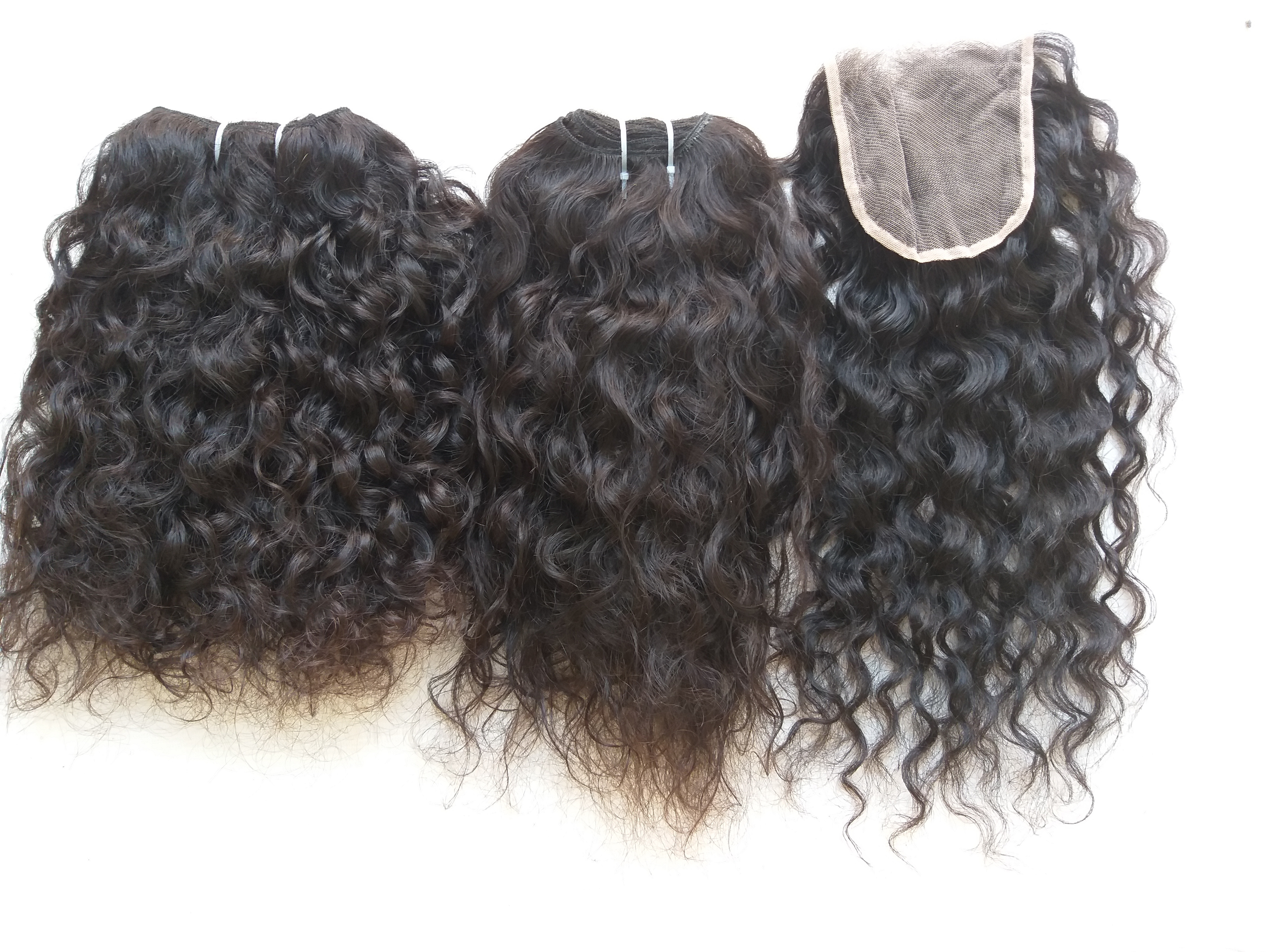 Unprocessed Raw Natural Curly Hair Closure