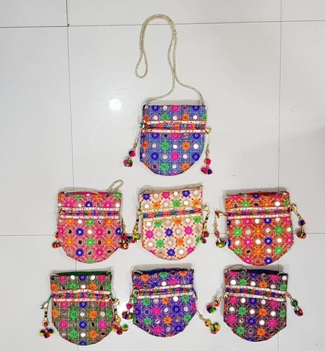 Kanch Embroidered Potli Bag