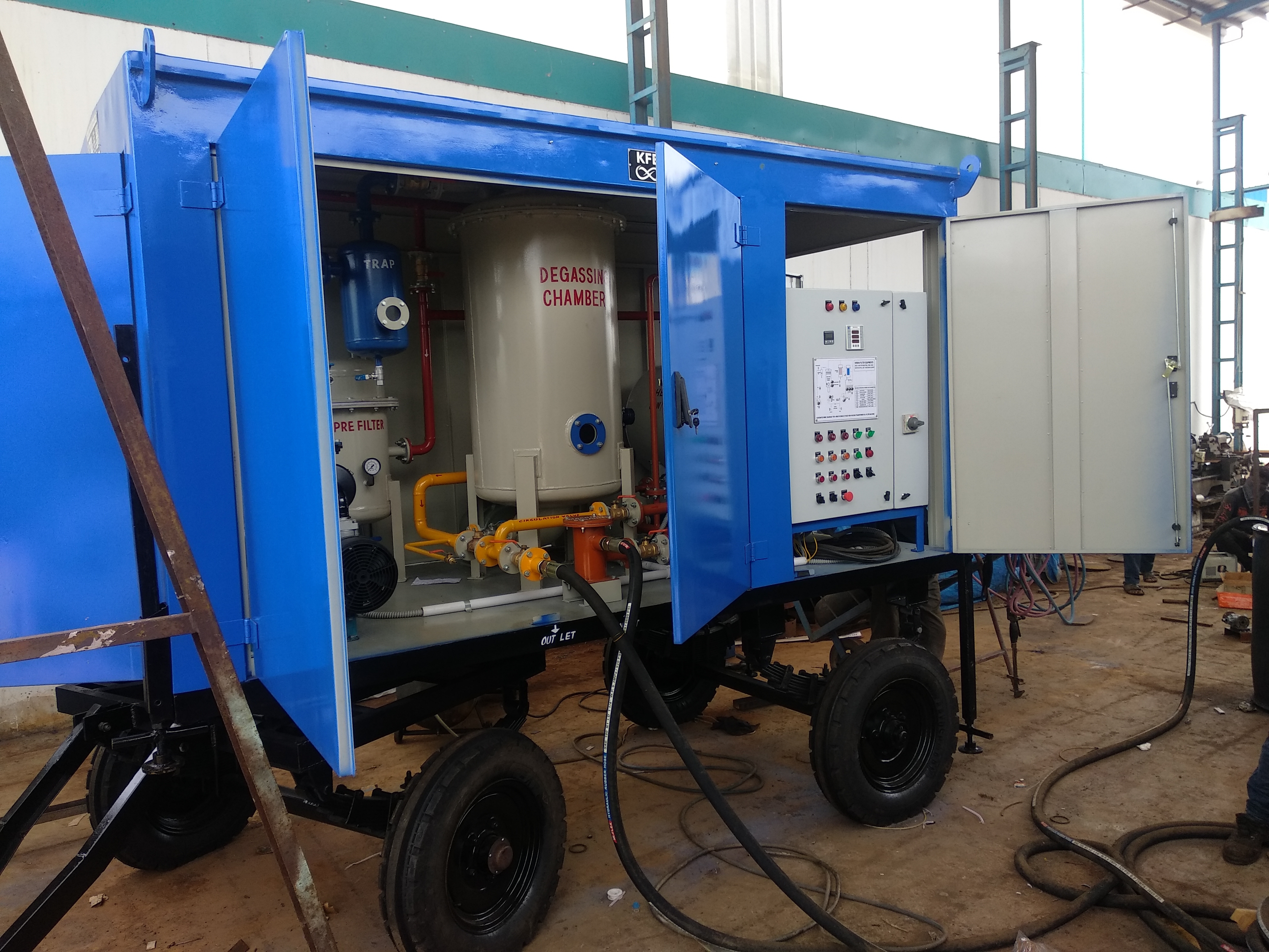 Trolley Mounted Transformer Oil Filtration Plant