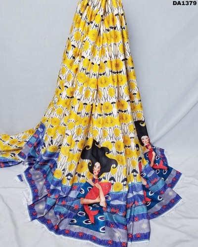 Khadi Silk Digital Print Fabric