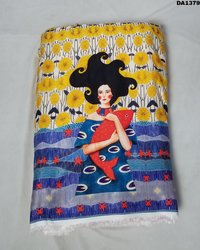 Khadi Silk Digital Print Fabric