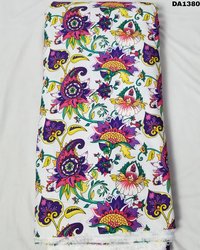 Rayon Slub Digital Print Fabric