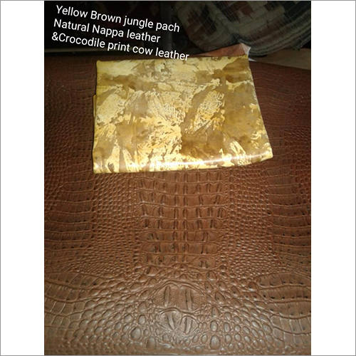 Yellow Brown Jungle Pach Natural Leather