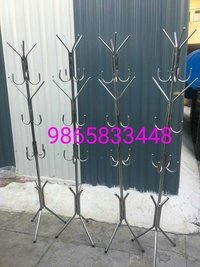 Silver Stainless Steel Coat Hanger Stand