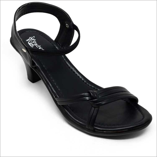 Ladies Black Heel Sandal