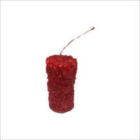 Love Heart Candle - Paraffin Wax, 3 Inches, Red | Handmade Pillar Shape, Perfect For Weddings, Birthdays, And Celebrations
