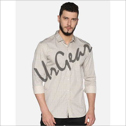 UrGear Mens Slim Fit Cotton Solid Shirt