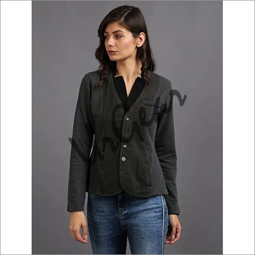 Women Dark Grey Jacket 