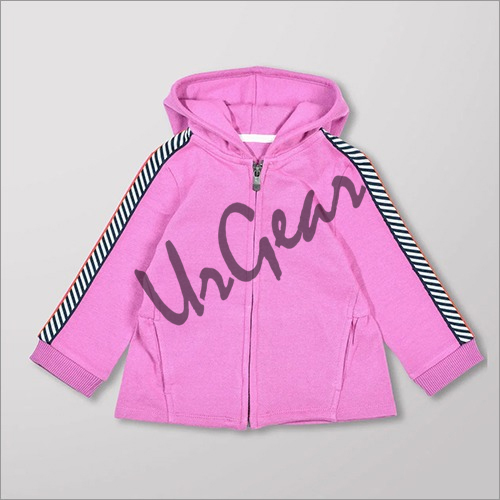 Pink Urgear Full Sleeve Solid Boys & Girls Jacket