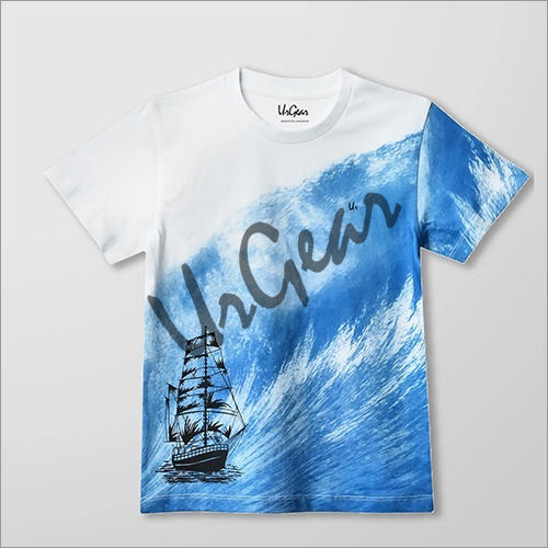 Kids Printed Ship T-Shirt 