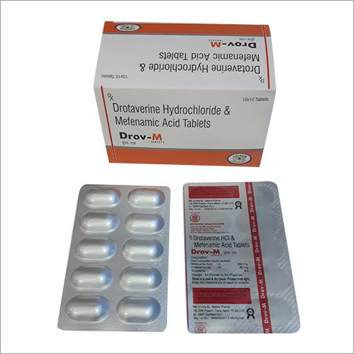 Drotaverine Hydrochloride And Metanamic Acid Tablets