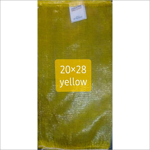 Plastic 20X28 Yellow Leno Bags