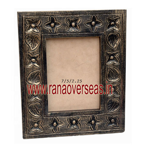 Wood Decorative Handcrafted Wooden Wall Mirror Frame For Bedroom