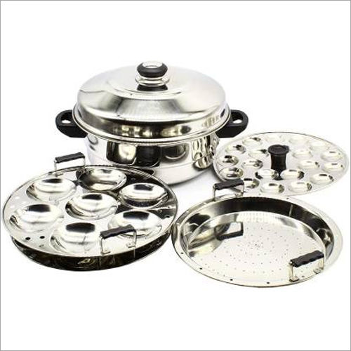 Silver Mini Idli Maker