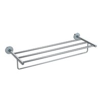 Towel Rack With Lower Rail H2o - 600mm Polished Cp Brass | Wall Mounted, Rectangular Shape, Elegant Design