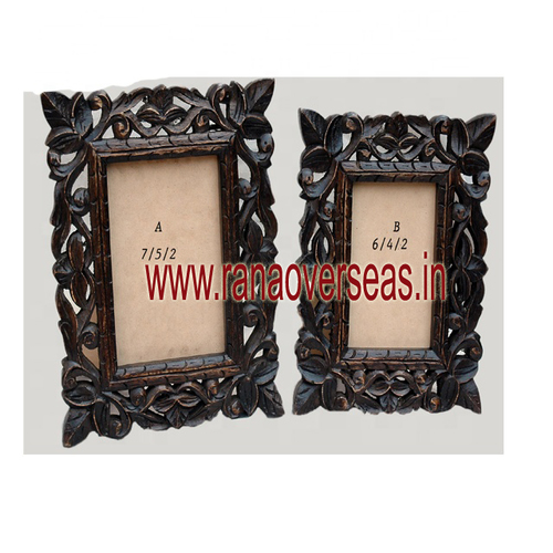 Wood Homes Decorative Handcrafted Wooden Wall Mirror Frame